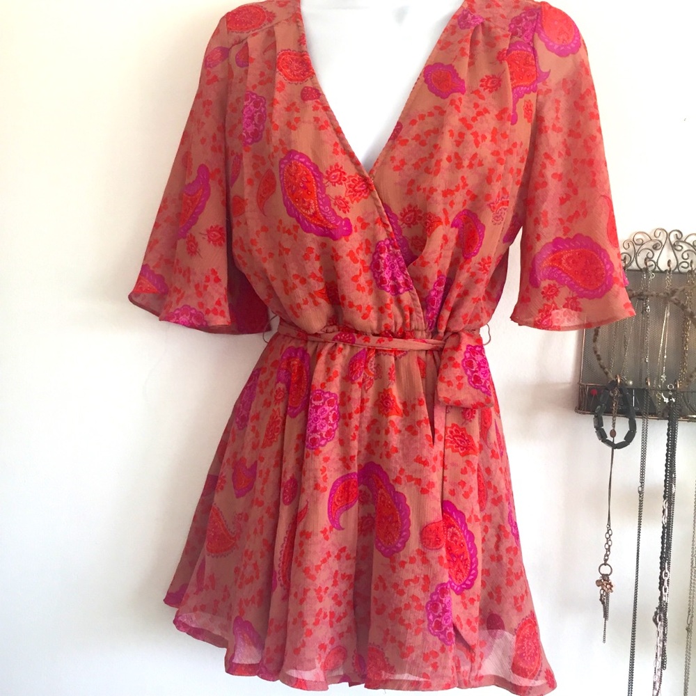 GIANI BINI ROMPER MINI DRESS XS NWOT